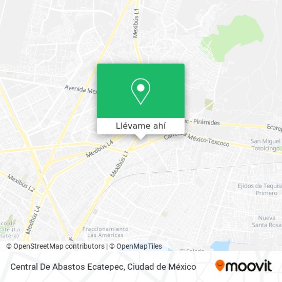 Mapa de Central De Abastos Ecatepec