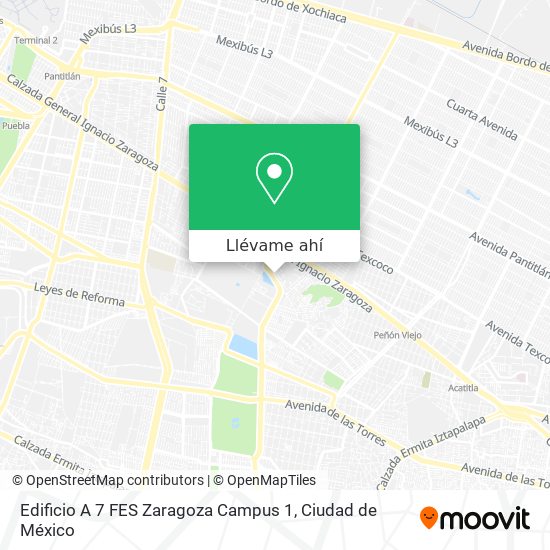 Mapa de Edificio A 7 FES Zaragoza Campus 1