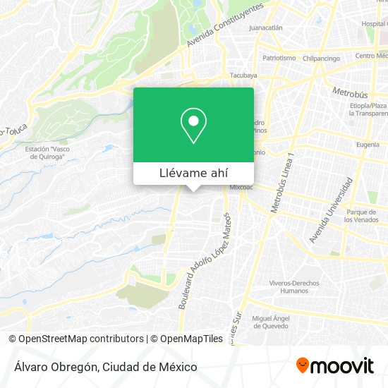 Mapa de Álvaro Obregón