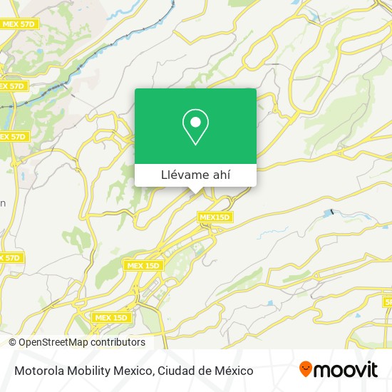 Mapa de Motorola Mobility Mexico