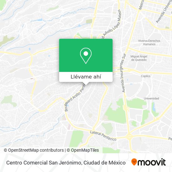 Mapa de Centro Comercial San Jerónimo