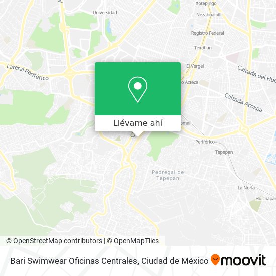 Mapa de Bari Swimwear Oficinas Centrales