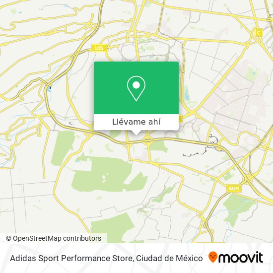 Mapa de Adidas Sport Performance Store