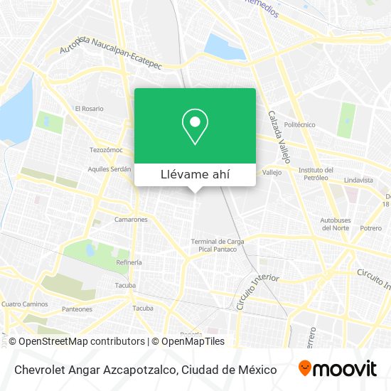 Mapa de Chevrolet Angar Azcapotzalco