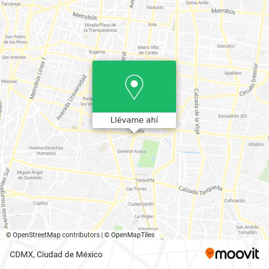 Mapa de CDMX