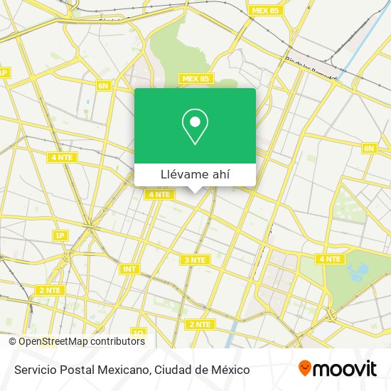 Mapa de Servicio Postal Mexicano