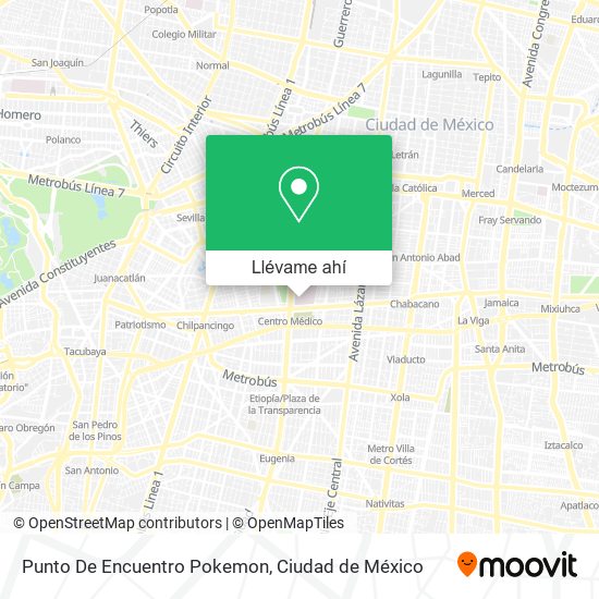 Mapa de Punto De Encuentro Pokemon