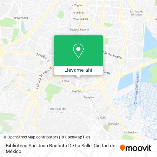 Mapa de Biblioteca San Juan Bautista De La Salle