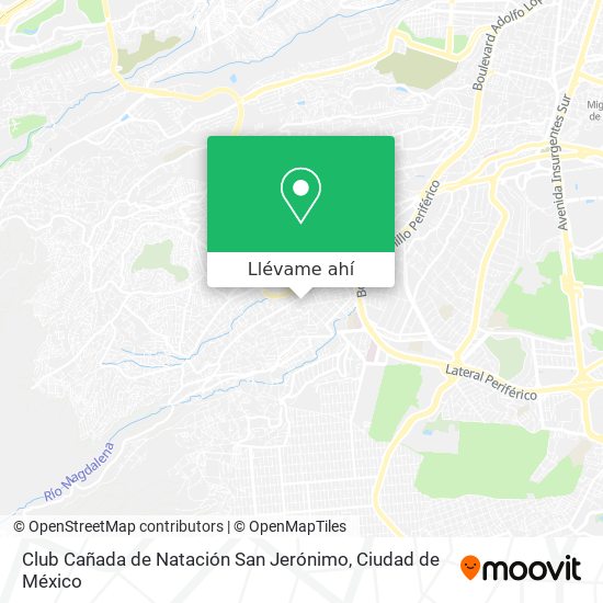 Mapa de Club Cañada de Natación San Jerónimo