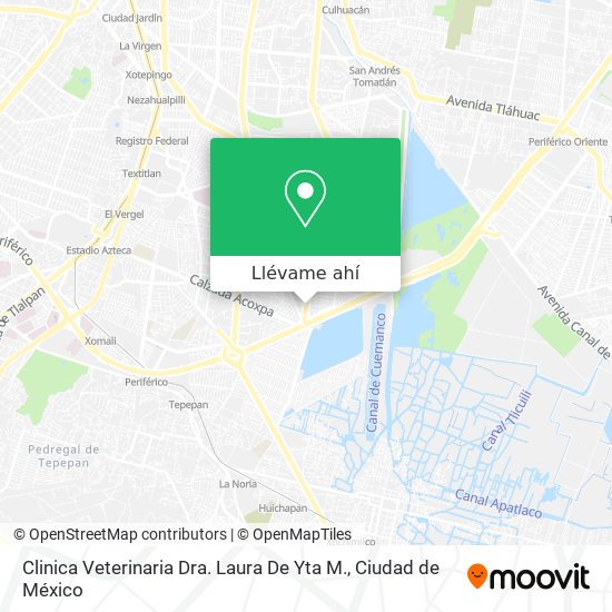 Mapa de Clinica Veterinaria Dra. Laura De Yta M.