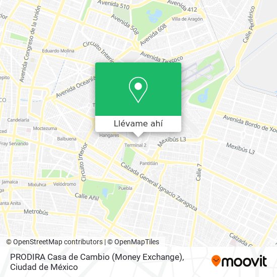 Mapa de PRODIRA Casa de Cambio (Money Exchange)
