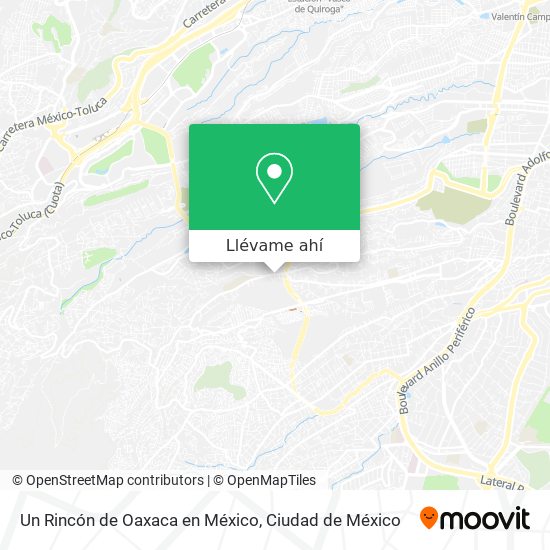 Mapa de Un Rincón de Oaxaca en México