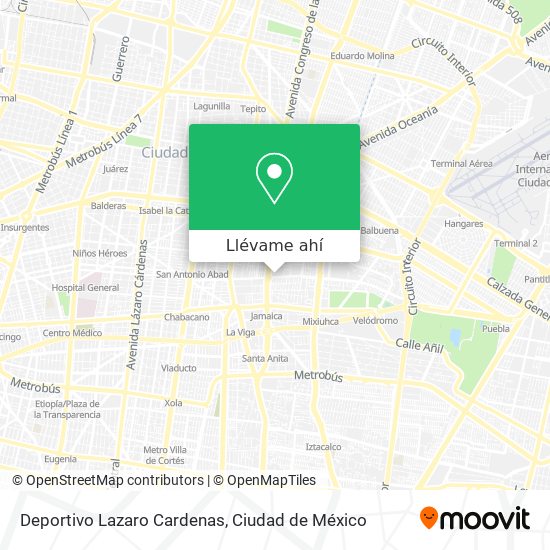 Mapa de Deportivo Lazaro Cardenas