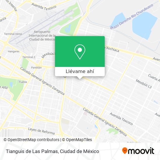 Mapa de Tianguis de Las Palmas