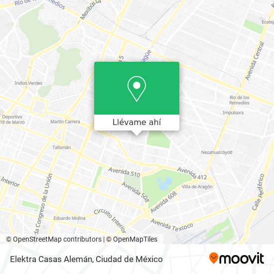 Cómo llegar a Elektra Casas Alemán en Gustavo A. Madero en Autobús o Metro?