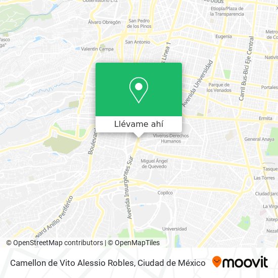 Mapa de Camellon de Vito Alessio Robles