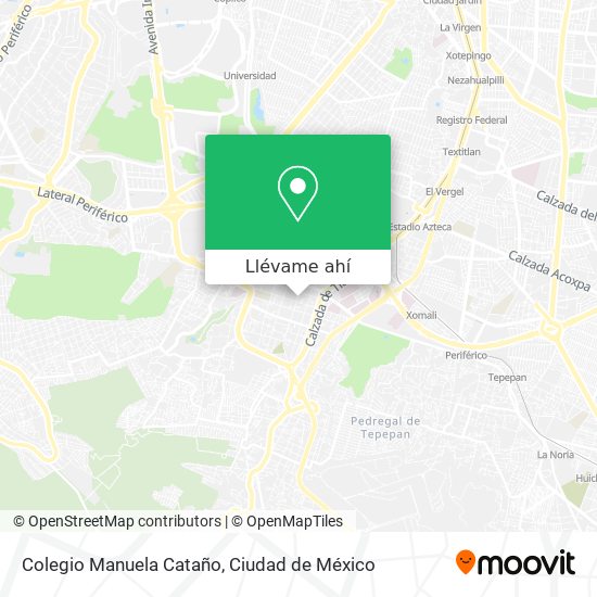 Mapa de Colegio Manuela Cataño