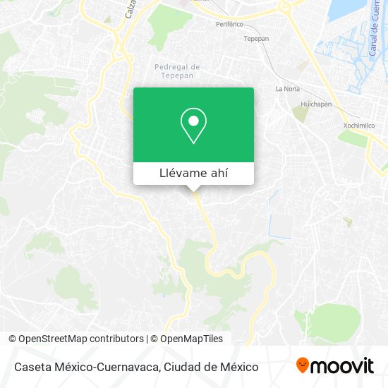 Mapa de Caseta México-Cuernavaca