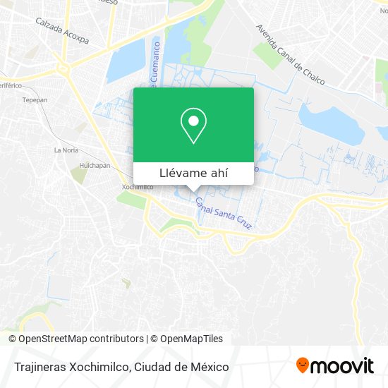 Mapa de Trajineras Xochimilco