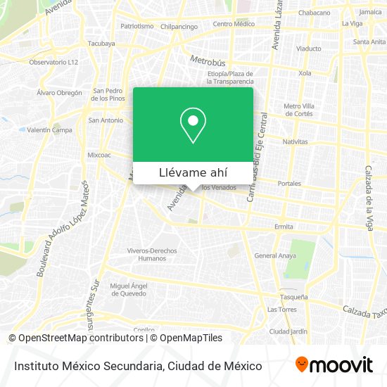 Mapa de Instituto México Secundaria