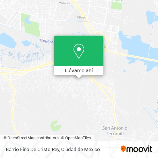 Mapa de Barrio Fino De Cristo Rey