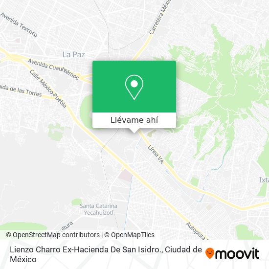 Mapa de Lienzo Charro Ex-Hacienda De San Isidro.