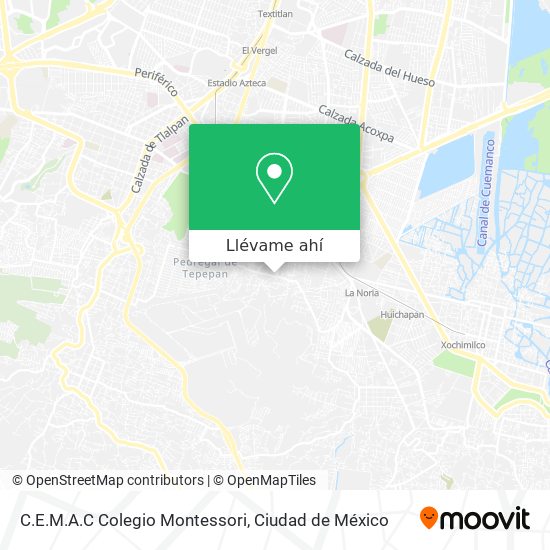 Mapa de C.E.M.A.C Colegio Montessori