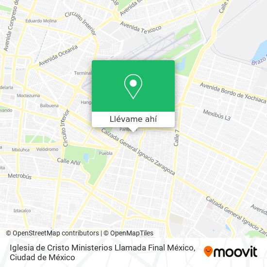 Mapa de Iglesia de Cristo Ministerios Llamada Final México
