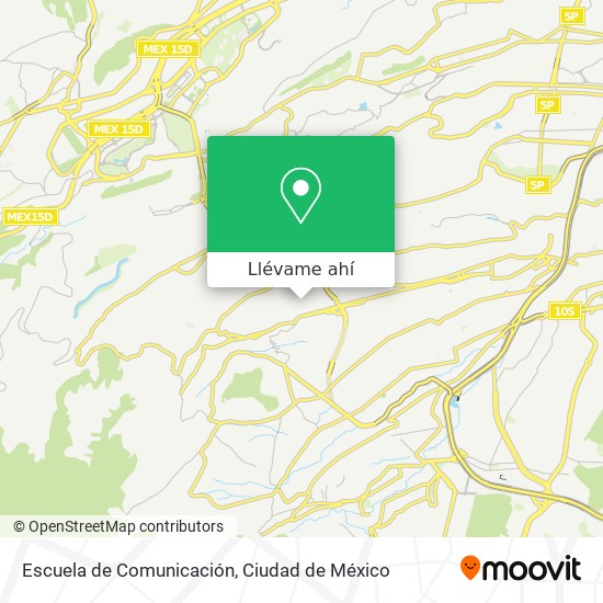 Mapa de Escuela de Comunicación