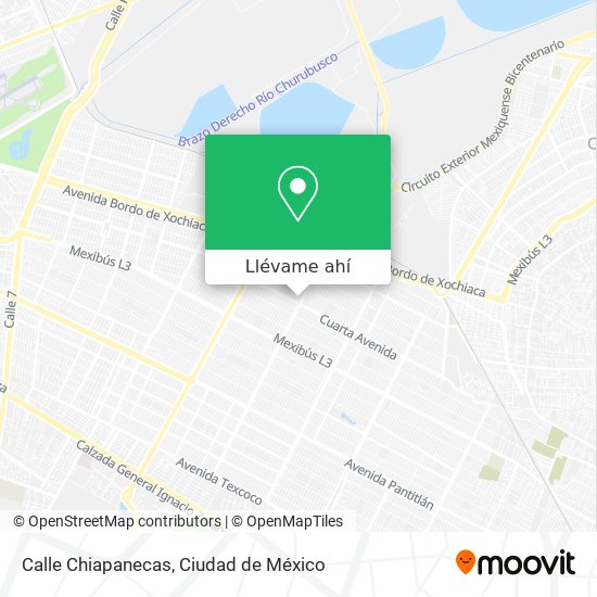 Mapa de Calle Chiapanecas
