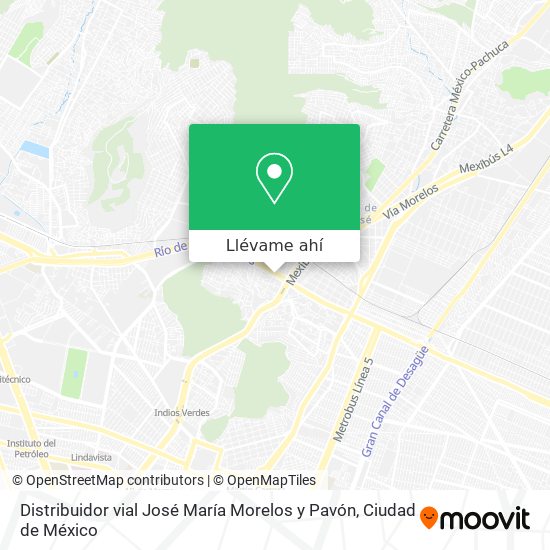 Mapa de Distribuidor vial José María Morelos y Pavón