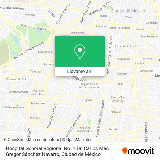 ¿Cómo llegar a Hospital General Regional