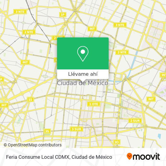 Mapa de Feria Consume Local CDMX