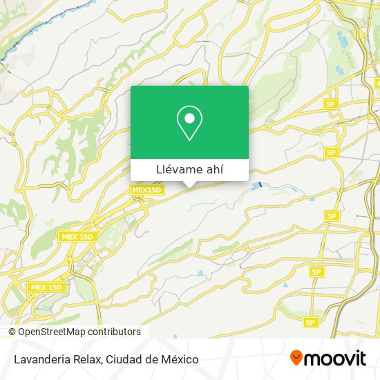 Mapa de Lavanderia Relax