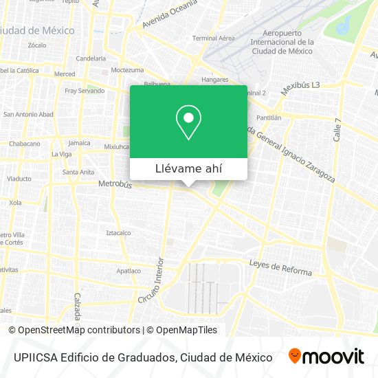 Mapa de UPIICSA Edificio de Graduados