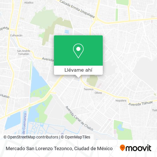 Cómo llegar a Mercado San Lorenzo Tezonco en Iztapalapa en Autobús o Metro?