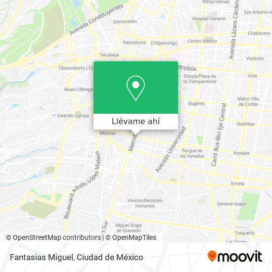 Mapa de Fantasias Miguel