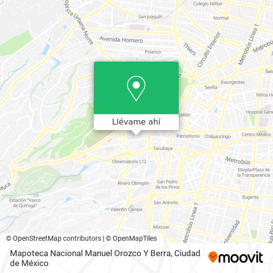 Mapa de Mapoteca Nacional Manuel Orozco Y Berra
