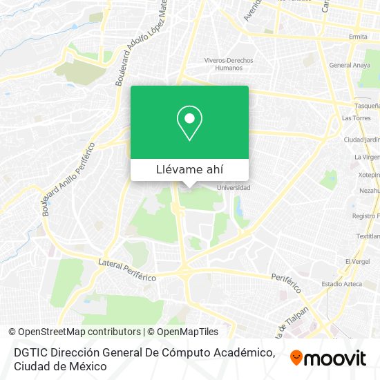 Mapa de DGTIC Dirección General De Cómputo Académico