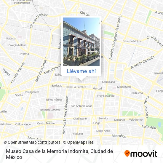 Mapa de Museo Casa de la Memoria Indomita
