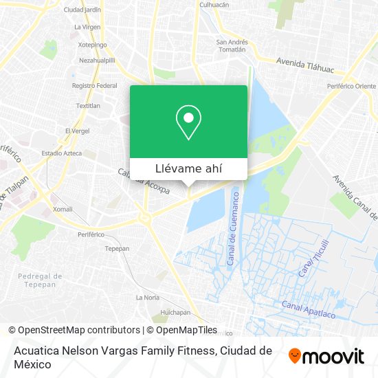 Mapa de Acuatica Nelson Vargas Family Fitness