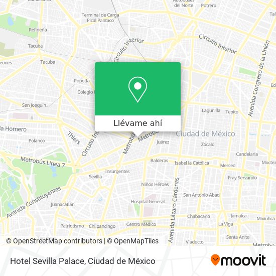 Mapa de Hotel Sevilla Palace