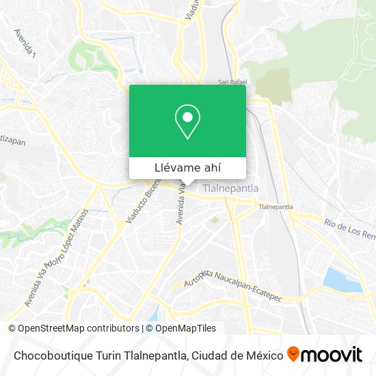 Mapa de Chocoboutique Turin Tlalnepantla