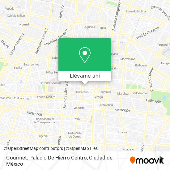 Mapa de Gourmet. Palacio De Hierro Centro