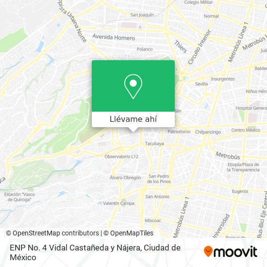 Mapa de ENP No. 4  Vidal Castañeda y Nájera