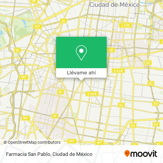 Mapa de Farmacia San Pablo