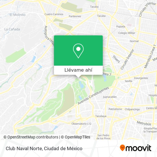 Cómo llegar a Club Naval Norte en Naucalpan De Juárez en Autobús o Metro?