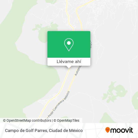 Cómo llegar a Campo de Golf Parres en Tlalpan en Autobús?