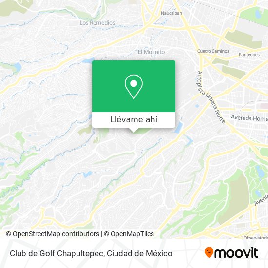 Cómo llegar a Club de Golf Chapultepec en Naucalpan De Juárez en Autobús?