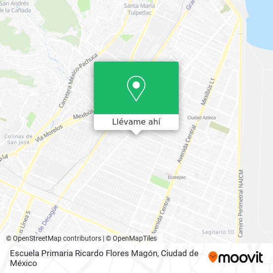Mapa de Escuela Primaria Ricardo Flores Magón